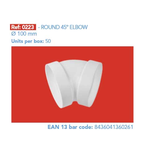 ROUND 45º ELBOW