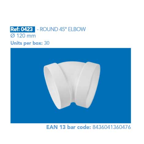 ROUND 45º ELBOW