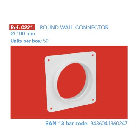 ROUND WALL CONNECTOR